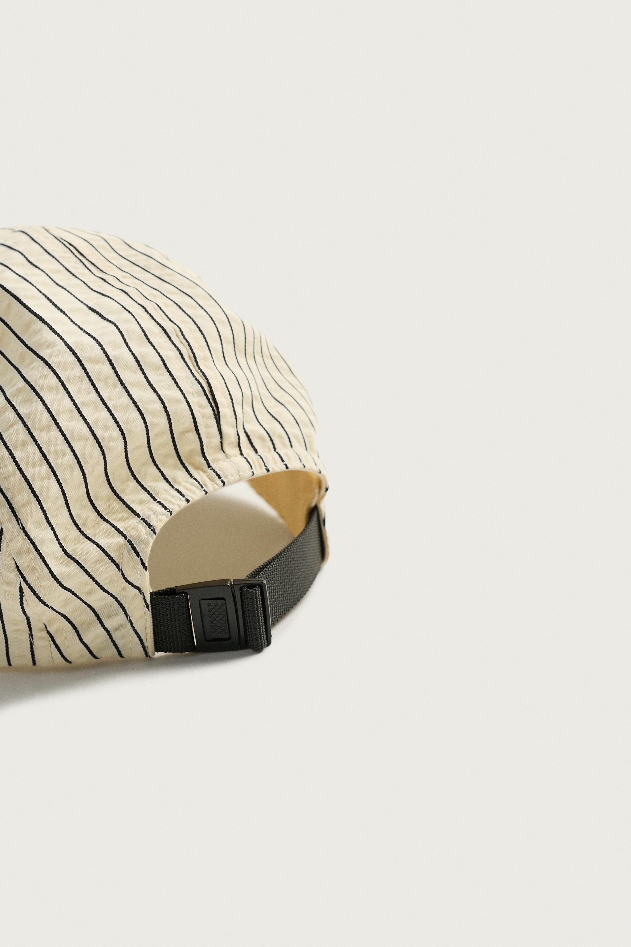 SEERSUCKER STRIPE CAP